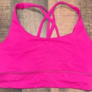 lululemon athletica Bright Pink Strappy Sports Bra